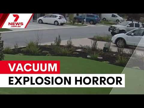 Man critical after robotic vacuum explosion | 7NEWS