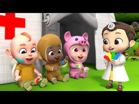 Ten Babies Got Boo Boo🩹 | Doctor, Help Me | Safety Song for Kids | Rosoo Nursery Rhymes