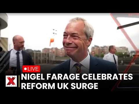 Nigel Farage LIVE: Predicts Labour Collapse During Jubilant Helicopter Tour After Reform UK Victory