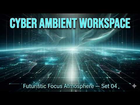 Cyber Ambient Workspace — Futuristic Focus Atmosphere Set 04