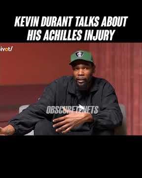 Kevin Durant talks about his Achilles injury #shorts #ytshorts #kevindurant #nba #basketball