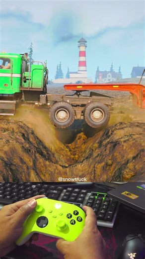 Truck vs Speed Bumps With Extreme Broken Road Snowrunner Gameplay Ep21 #snowrunner #truck #mud