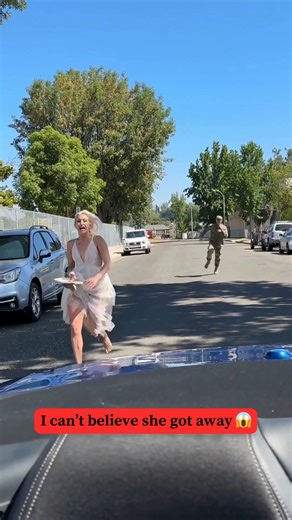 Runaway bride escapes Soldier groom! 🤯 She even had to jump in the car! #military #soldier #homecoming #birthday #surprise #celebration #family #viralvideo #foryou #viralshort #viralshorts #shorts #viralpost #viralvideos #viralreels | Nick K