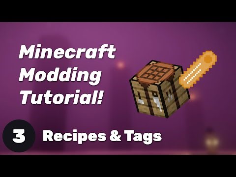 Create Minecraft Mods WITHOUT CODING!! - E03 - Crafting Recipes & Tags! | UPDATED MCreator Tutorial