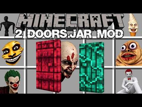 Minecraft 2DOORS.JAR MOD / 2DOORS.JAR HORROR MOD! (Minecraft Mods)