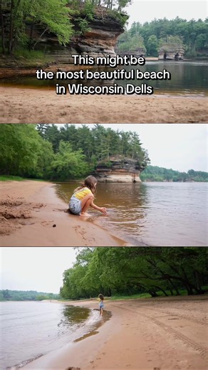 This is part of your day at Land of Natura. No crowds. No noise. Just water, sand, and a moment to slow down. #wisconsindells #wisconsintravel #hiddenplaces #beachvibes #midwesttravel