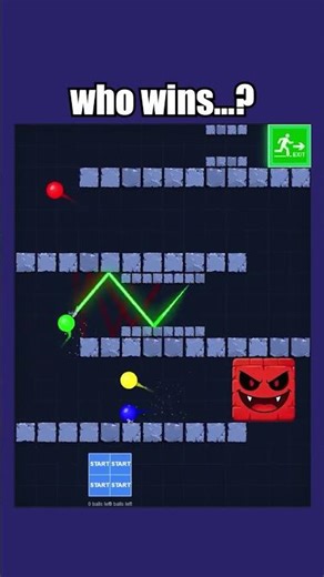 Escape Challenge: Which Ball Survives the Evil Wall? #simulation #games #gaming
