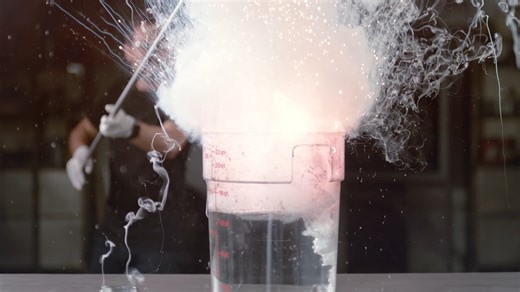 Watch this chemical explode in water