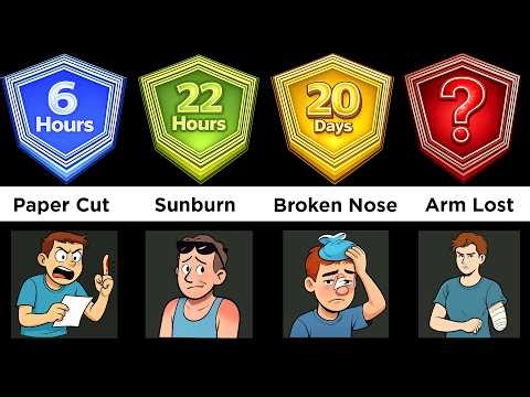 Injuries Ranked by Healing Time