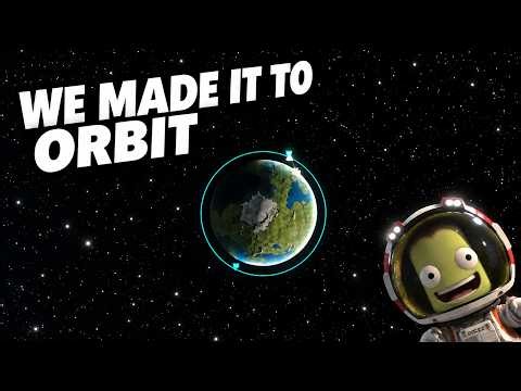 My First Successful Orbit in Kerbal Space Program | Ep 2