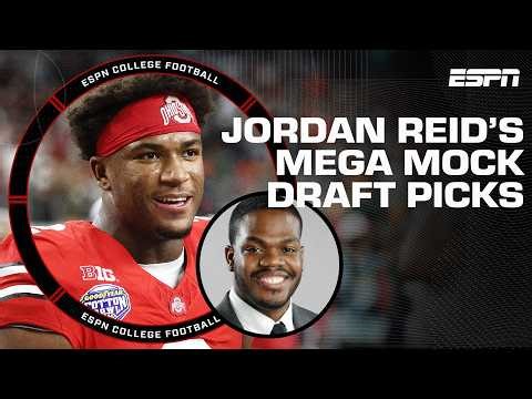 EVERY PICK from Jordan Reid's Mega Mock Superteam! | First Draft 🏈