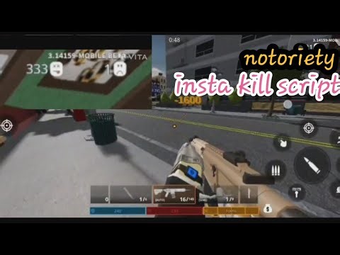 Best NOTORIETY INSTA KILL SCRIPT KILLS ALL NPCS *PASTEBIN* (auto farm,killaira,aimbot,inf kills)