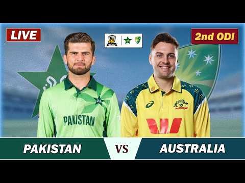 PAK VS AUS 2nd ODI MATCH LIVE, LAHORE | PAKISTAN vs AUSTRALIA 2nd ODI LIVE COMMENTARY | PAK BAT