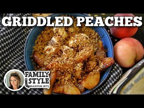 Griddled Peaches & Oats on the Blackstone Griddle