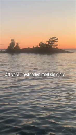 Att vara i tystnaden med sig själv..