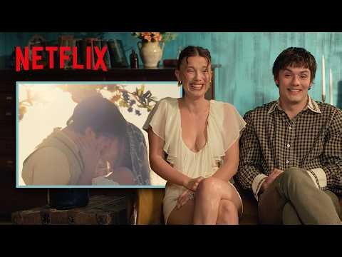 Millie Bobby Brown and Louis Partridge Watch Enola Holmes 3 Together | Netflix
