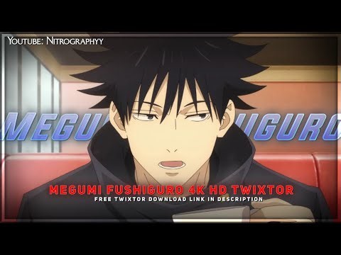 Megumi Fushiguro 4K Twixtor Pt.2 | The Divine Dog's Shadow: Megumi Fushiguro Slow-mo Clips | Link.👇