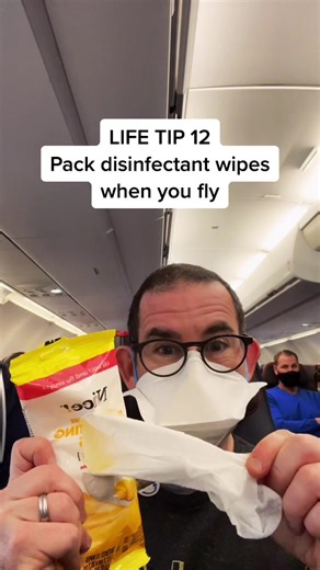 Top Tips for Airplane Travel: Pack Disinfectant Wipes!