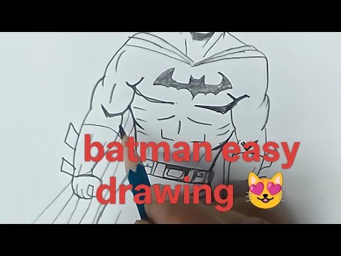 ​How to Draw Batman Step by Step (Easy for Beginners)#BatmanDrawing #HowToDrawBatman #EasyDrawing