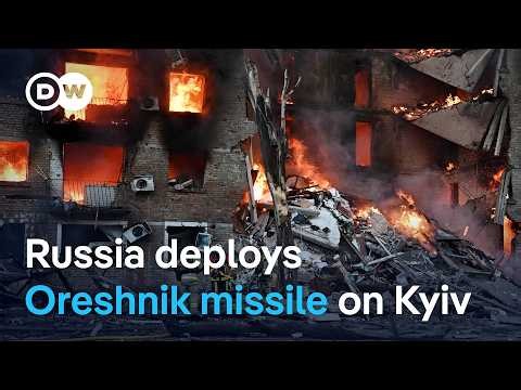 Russia's deploys Oreshnik hypersonic missiles on deadly attack on Kyiv | DW News