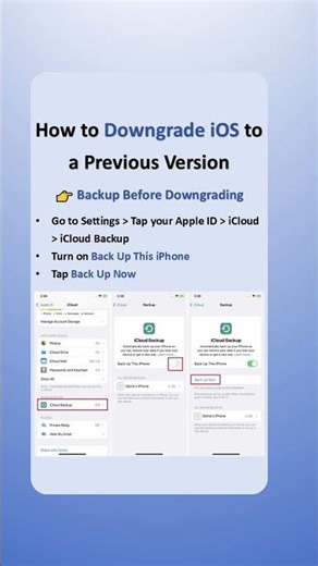 How to Downgrade iOS to a Previous Version