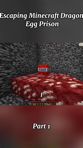 Escaping the Dragon Egg Prison in Minecraft