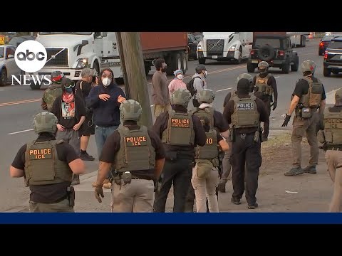 ICE agents clash with protesters at NJ immigration detention facility