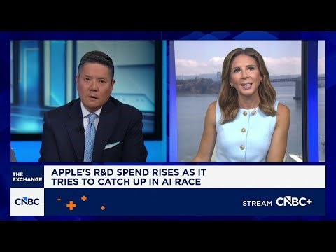 Apple's R&D spend rises as it plays catch-up in AI race