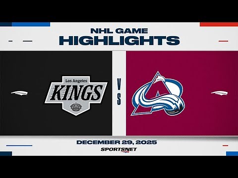 NHL Highlights | Kings vs. Avalanche - December 29, 2025