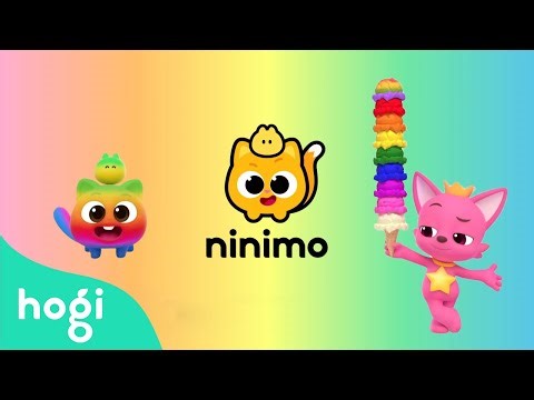 🌈🐱 Color-Changing Ninimo Ice Cream Fun!｜Ninimo Jingle｜Pinkfong Jingle｜Hogi Jingle｜Hogi Pinkfong
