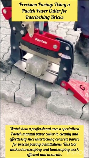 Precision Paving: Using a Pavtek Paver Cutter for Interlocking Bricks