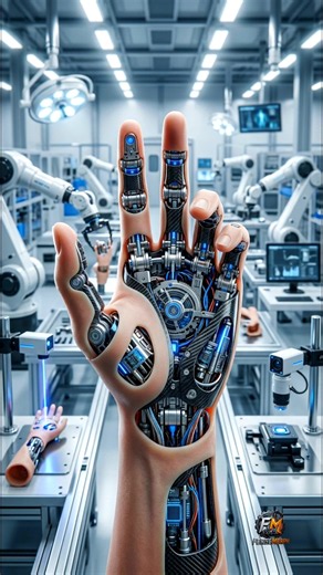 How Artificial Prosthetic Hands Are Made✅🦾⚙️ #shorts #ProstheticHand #FactoryProcess #Manufacturing