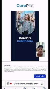 AI Vitals Scan Demo Link | Captive Screen Health Scan with Brand Communication