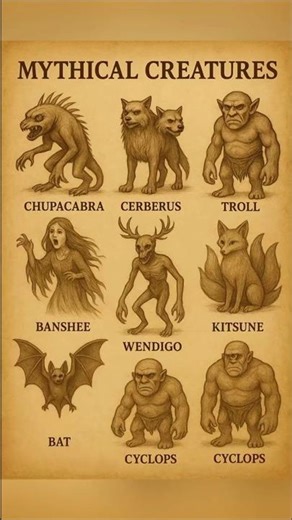 Mythical Creatures Caught on Camera! 😱✨ #shorts #monster