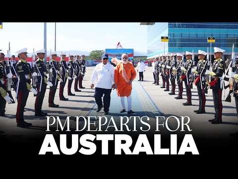 LIVE: PM Modi emplanes for Melbourne, Australia