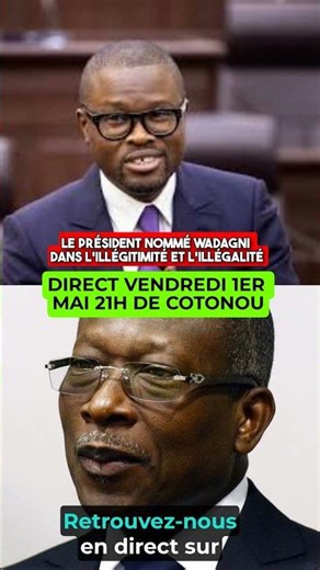Live coverage this Friday, May 1st, of the installation of Patrice Talon's Senate and the revisio...