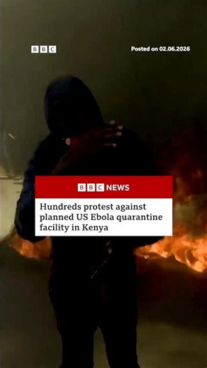 Hundreds protest against planned US Ebola quarantine centre in Kenya. #Ebola #Kenya #BBCNews