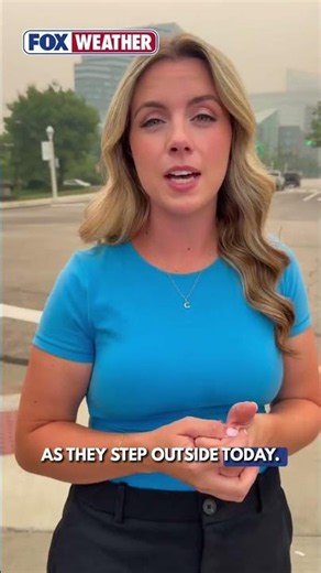 FOX Weather On The Ground in Cleveland, Ohio as the Wildfire Smoke Continues to Impact the Region