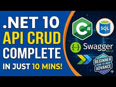 2 | .Net 10 API Crud Using Entity FrameWork and SQL Server in Urdu Hindi.