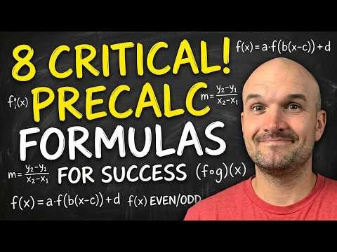 8 Critical Formulas for Precalculus Success (Functions)
