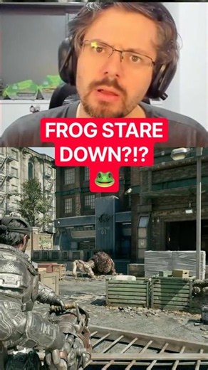 This Frog STARE DOWN 😂 | Gears of War E-Day #shorts