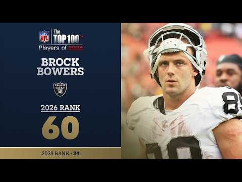 60: Brock Bowers (TE, Raiders) | Top 100 Players of 2026
