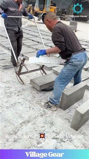 Ever Seen a TIRE Used as a Demolding Hammer?! 🤔 This GENIUS Construction Hack is So Satisfying!