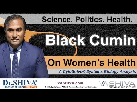 Dr.SHIVA® LIVE: Black Cumin on Women's Health @CytoSolve® Systems Analysis