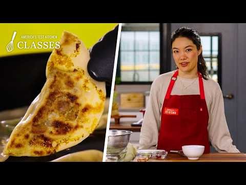 Easy Crispy Cabbage Mushroom Potsticker Recipe | America's Test Kitchen