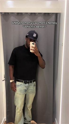 UNIQLO Henley Comparison: Men's vs Women's — Best Colorway (Dark Grey)