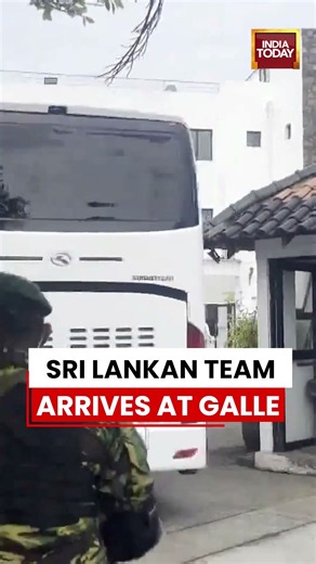Sri Lanka Vs India Test: Sri Lanka Team Arrives At Galle Stadium On Day 4 Of 1st Test #shorts