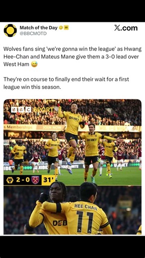 Wolves fans sing 'we're gonna win the league #foryou #news #trading