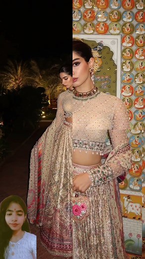 khushi kapoor attends her Friend's wedding in Classic & Traditional Lehenga ❤️ #shortvideo