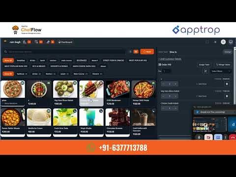 Restaurant POS Software ChefFlow Demo | Billing, QR Ordering & #restaurantmanagement System